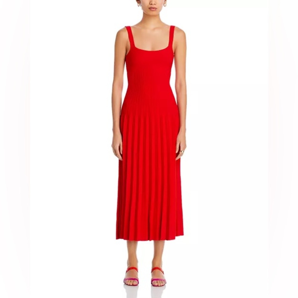 $295 STAUD
Ellison Square Neck Dress size M